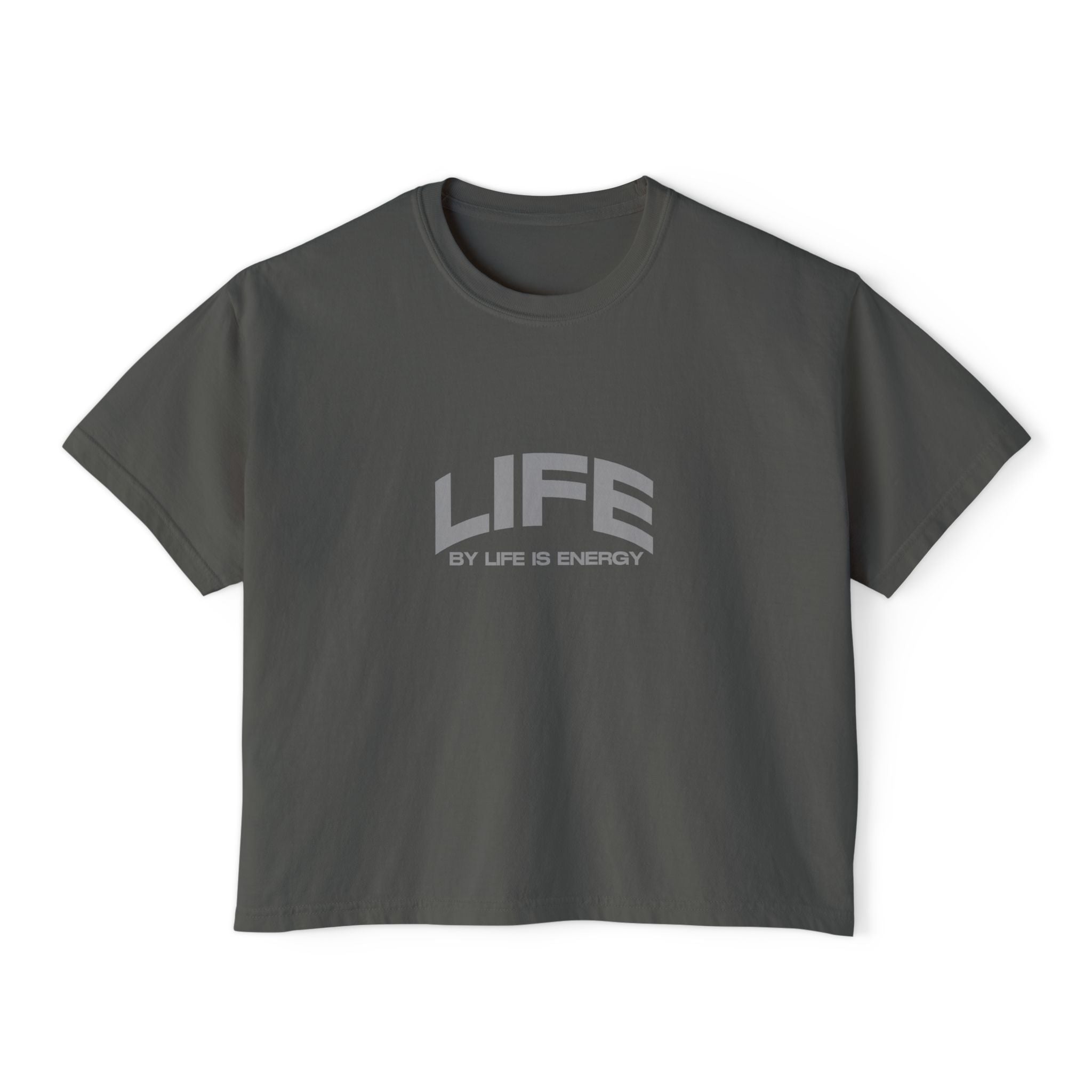 'LIFE BY LIFE IS ENERGY' Graphic T-Shirt for Casual Comfort